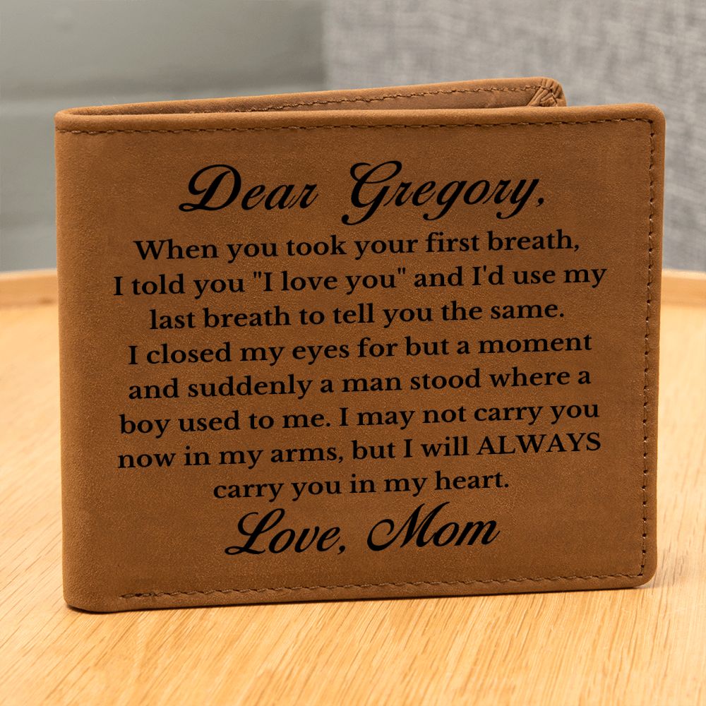 [Almost Sold Out] Personalized Son Leather Wallet