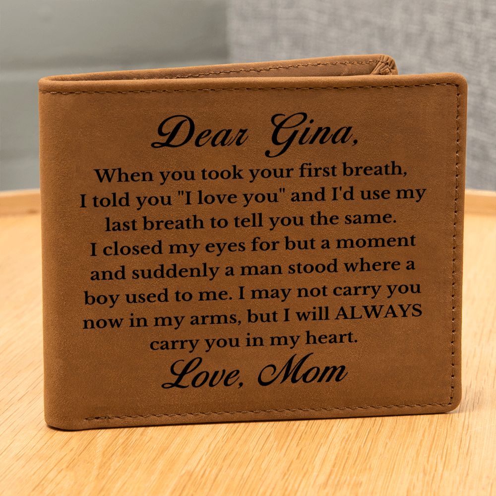 [Almost Sold Out] Personalized Daughter Leather Wallet