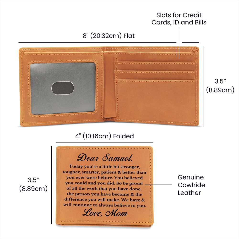 [Almost Sold Out] Personalized Son Leather Wallet