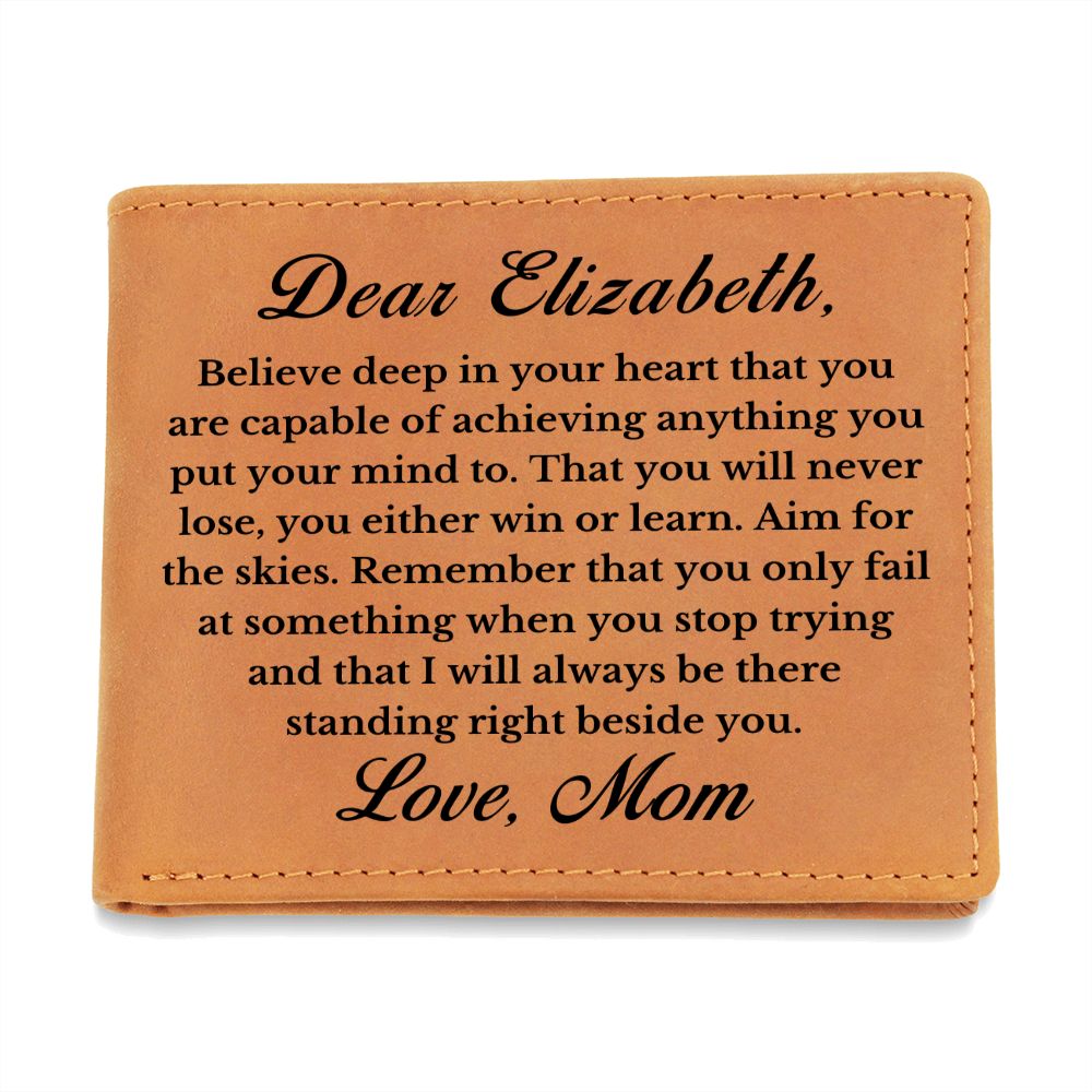 [Almost Sold Out] Personalized Daughter Leather Wallet