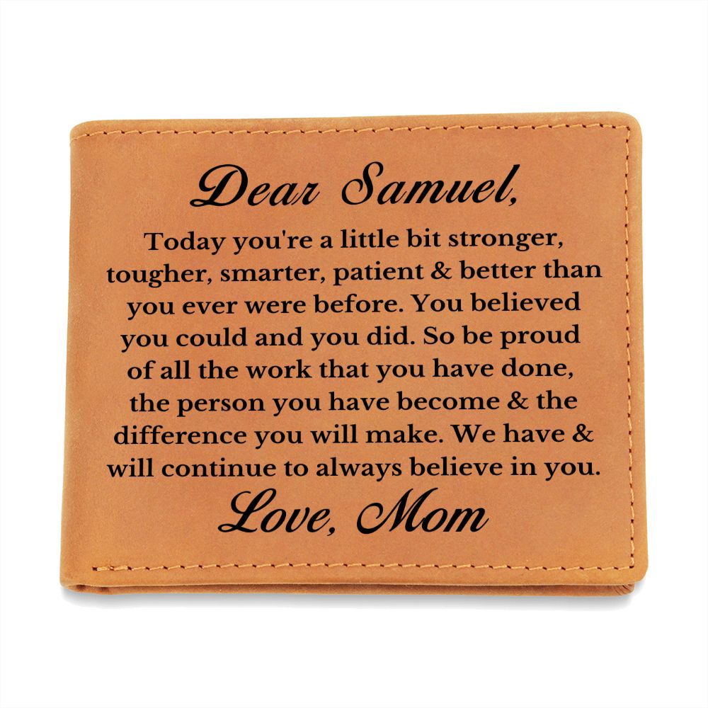 [Almost Sold Out] Personalized Son Leather Wallet