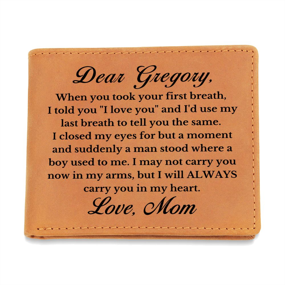 [Almost Sold Out] Personalized Son Leather Wallet