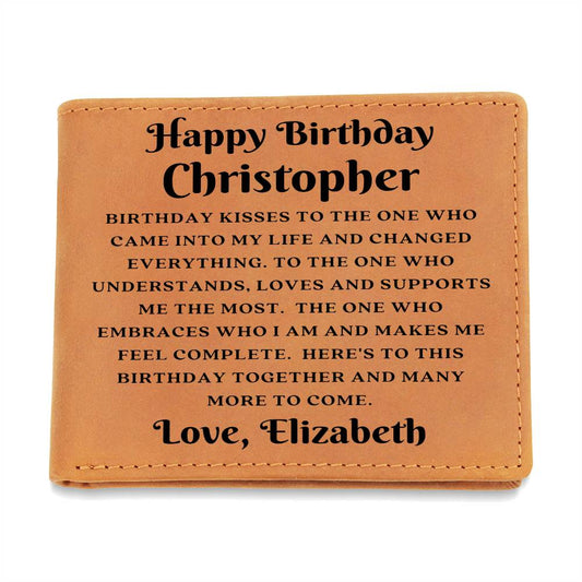 Almost Sold Out - Birthday Gift For Husband - Personalized Leather Wallet