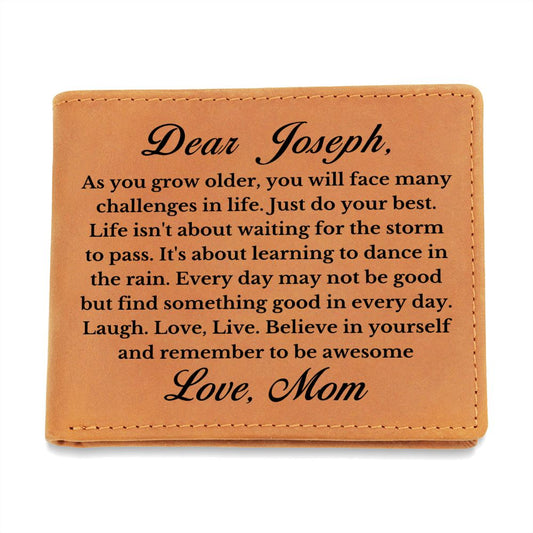 [Almost Sold Out] Personalized Son Leather Wallet