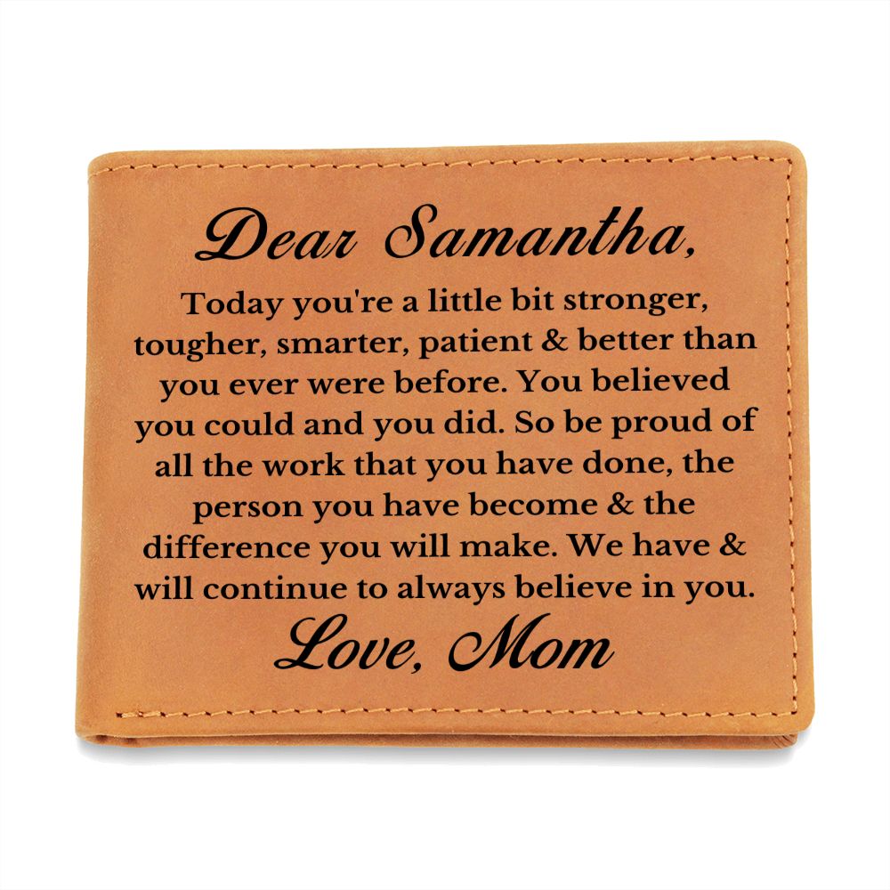 [Almost Sold Out] Personalized Daughter Leather Wallet