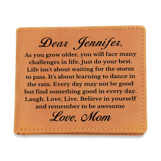 [Almost Sold Out] Personalized Daughter Leather Wallet