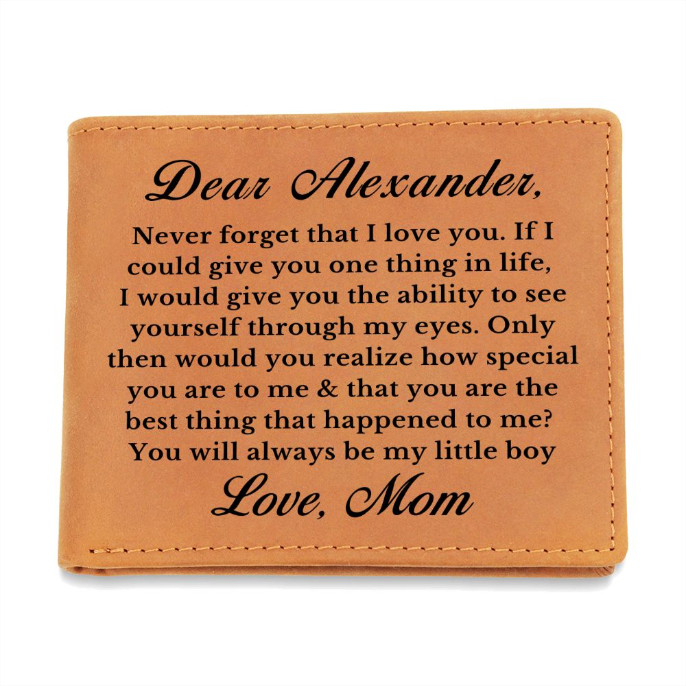 [Almost Sold Out] Personalized Leather Wallet Gift