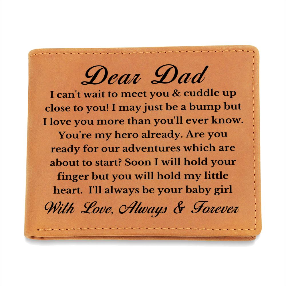 [Almost Sold Out] Personalized Dad Leather Wallet