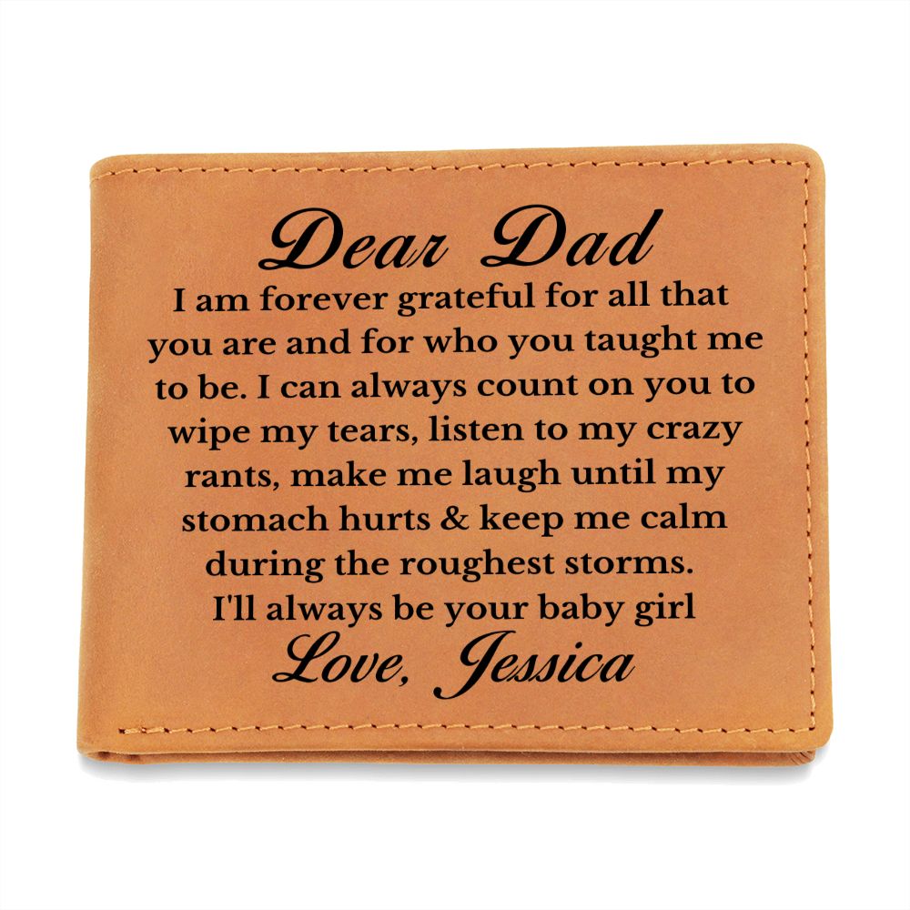 [Almost Sold Out] Personalized Dad Leather Wallet