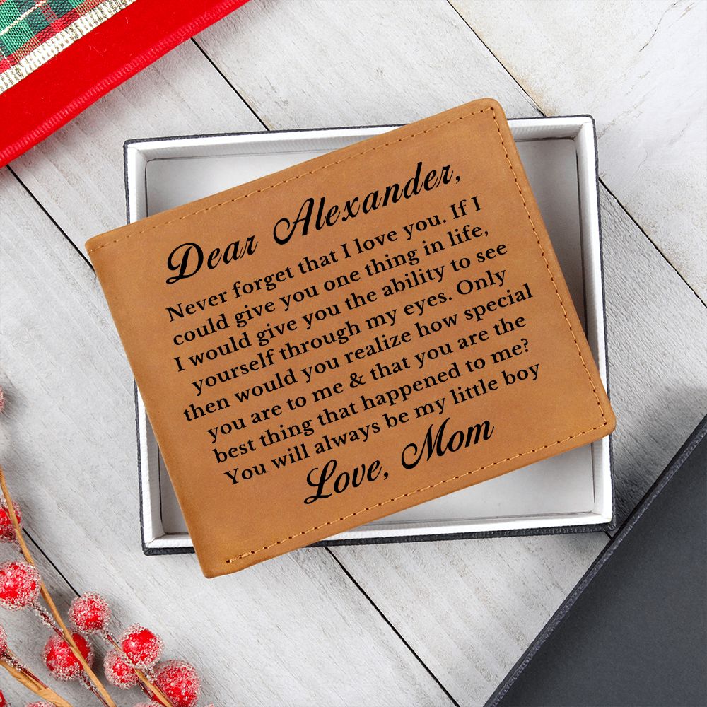 [Almost Sold Out] Personalized Leather Wallet Gift