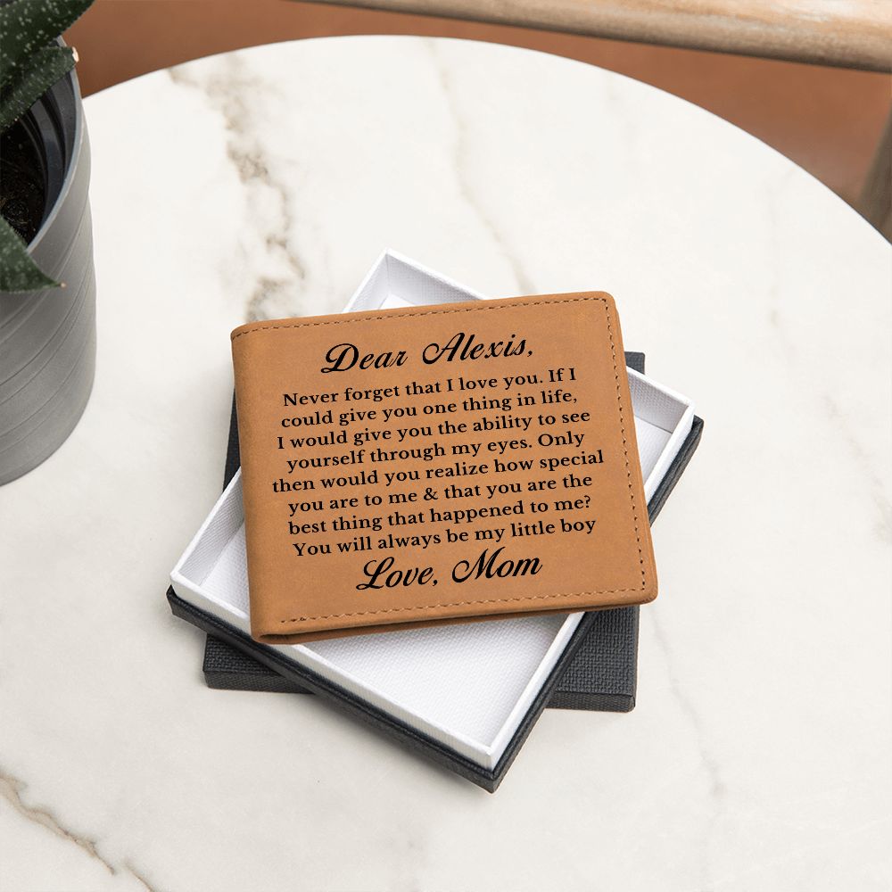 [Almost Sold Out] Personalized Leather Wallet Gift for Her