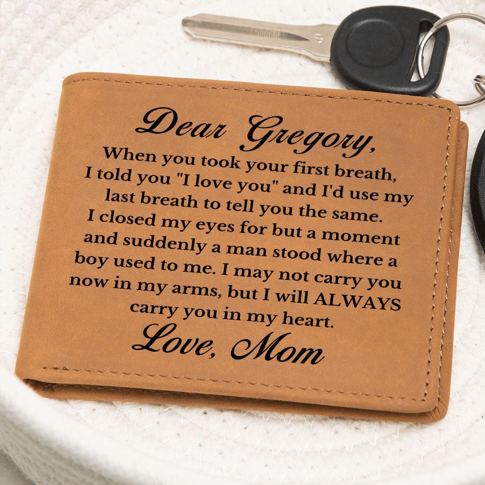 [Almost Sold Out] Personalized Son Leather Wallet