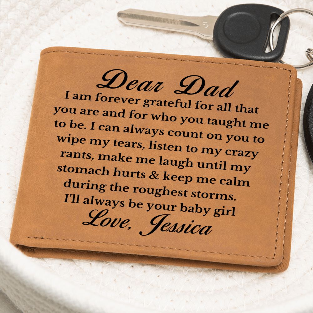 [Almost Sold Out] Personalized Dad Leather Wallet