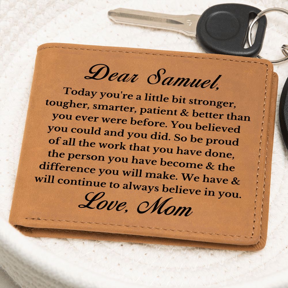 [Almost Sold Out] Personalized Son Leather Wallet