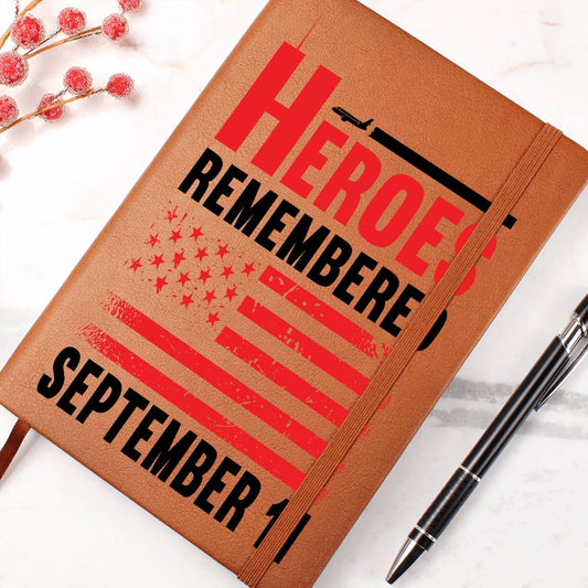 Almost Sold Out - 9-11 Heroes Remembered- Leather Journal