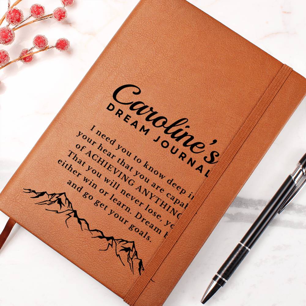 Almost Sold Out - Personalized Dream Graphic Leather Journal