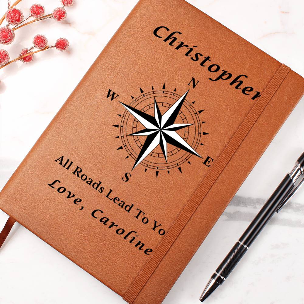 Almost Sold Out - All Roads Lead To You Graphic Leather Journal