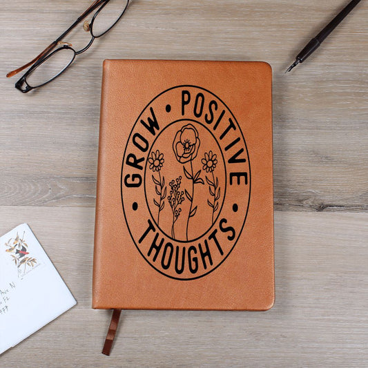 Almost Sold Out - Grow Positive Thoughts Leather Journal