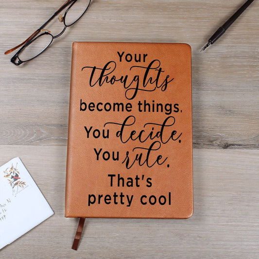 Almost Sold Out - Thoughts Become Things Leather Journal