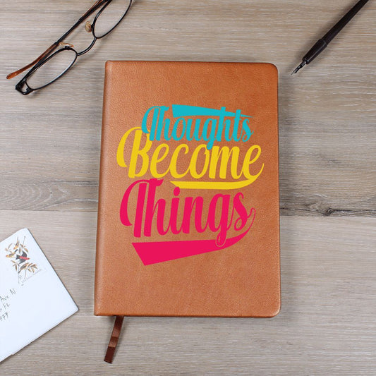 Almost Sold Out - Thoughts Become Things Leather Journal