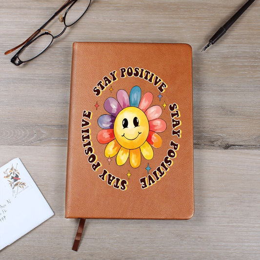 Almost Sold Out - Stay Positive Leather Journal