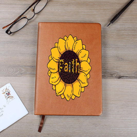 Almost Sold Out - Faith Sunflower Leather Journal