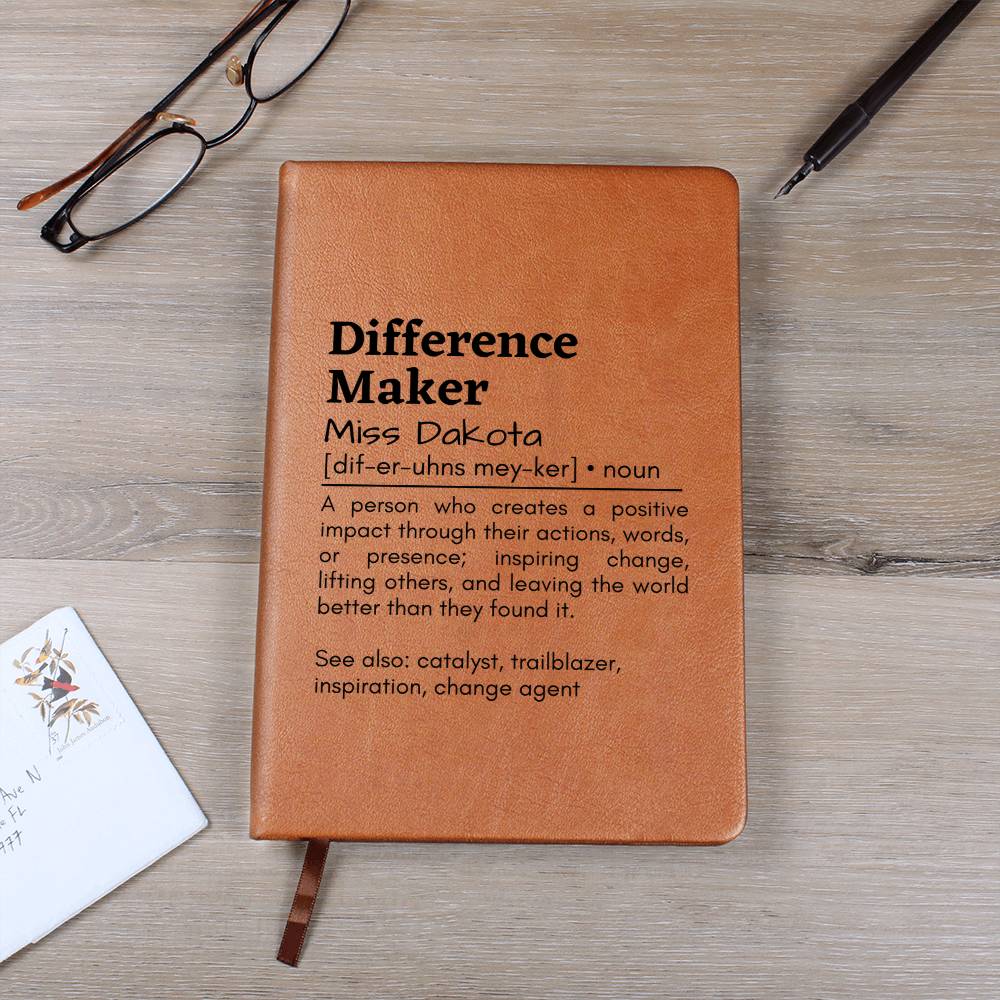Difference Maker Leather Journal