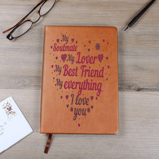 Almost Sold Out - My Soulmate My Lover Leather Journal