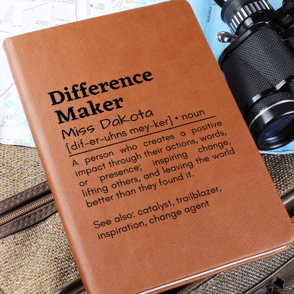 Difference Maker Leather Journal