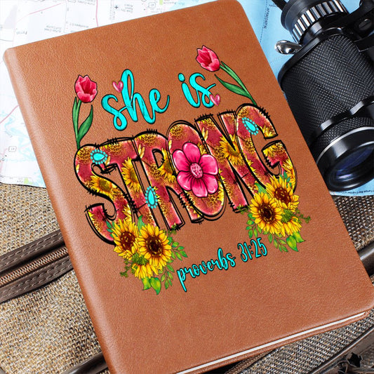 Almost Sold Out - She Is Strong Leather Journal