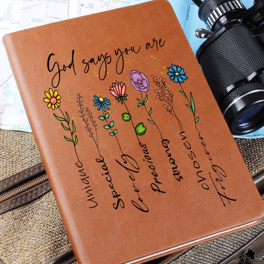 Almost Sold Out - God Says You Are Leather Journal