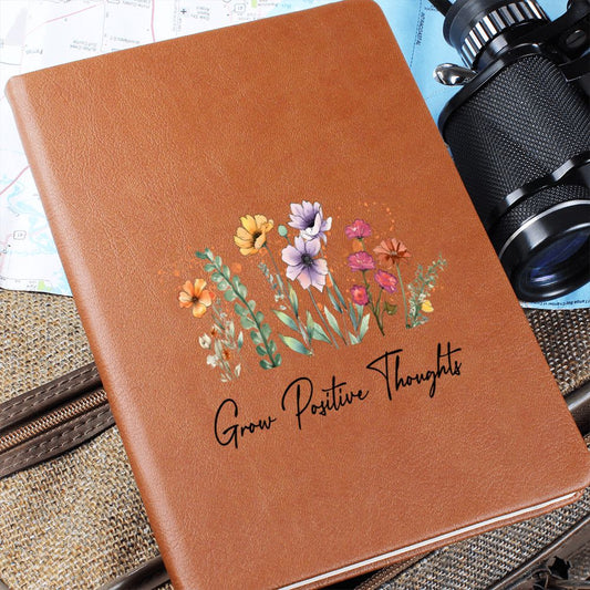 Almost Sold Out - Grow Positive Thoughts Leather Journal