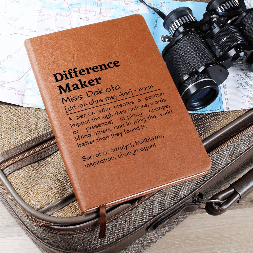 Difference Maker Leather Journal
