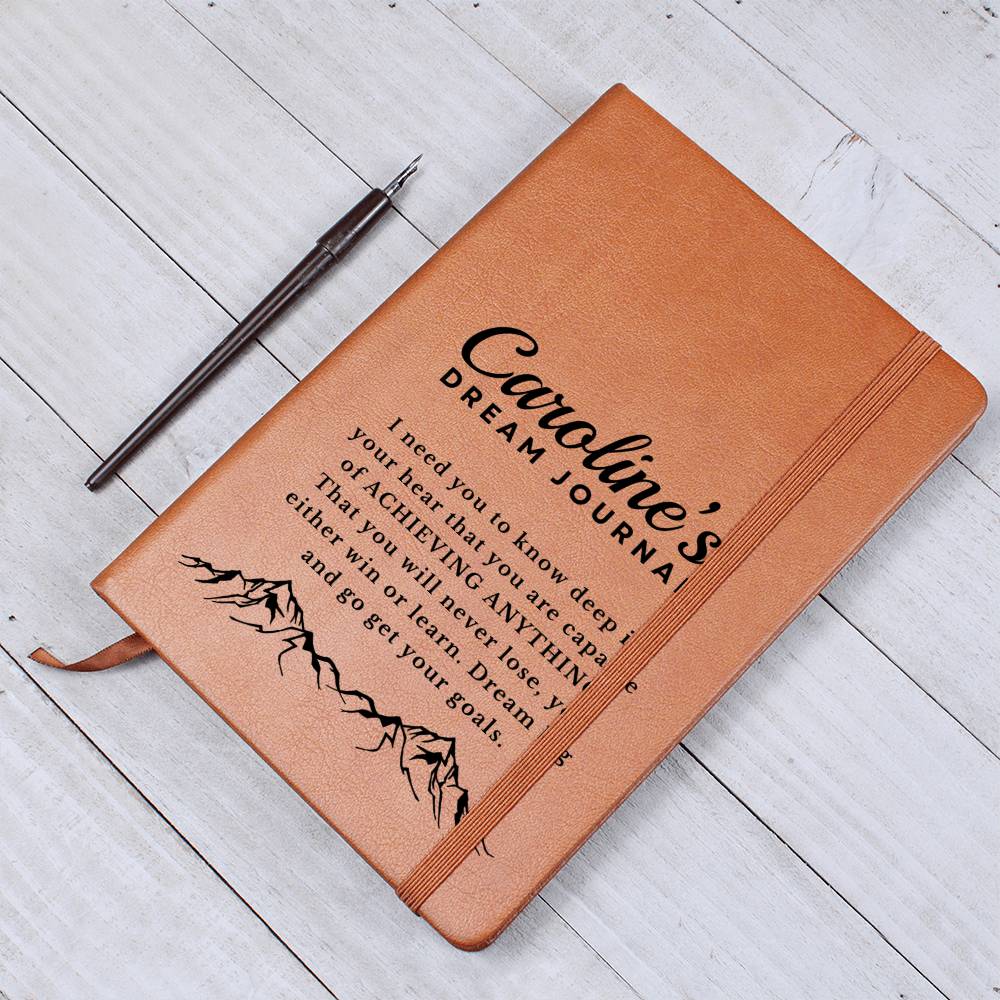 Almost Sold Out - Personalized Dream Graphic Leather Journal