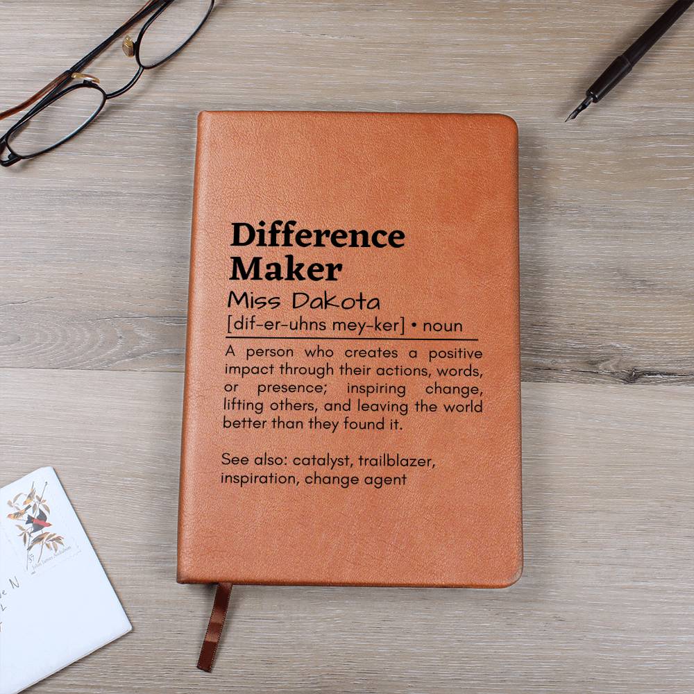Difference Maker Leather Journal