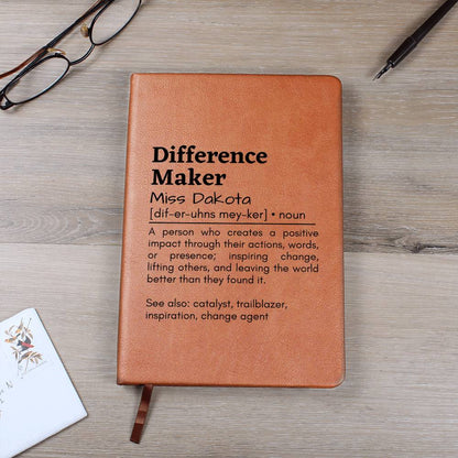 Difference Maker Leather Journal