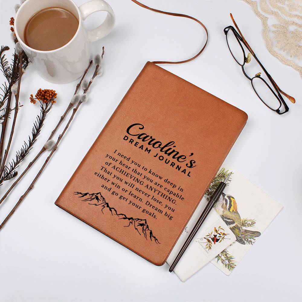 Almost Sold Out - Personalized Dream Graphic Leather Journal