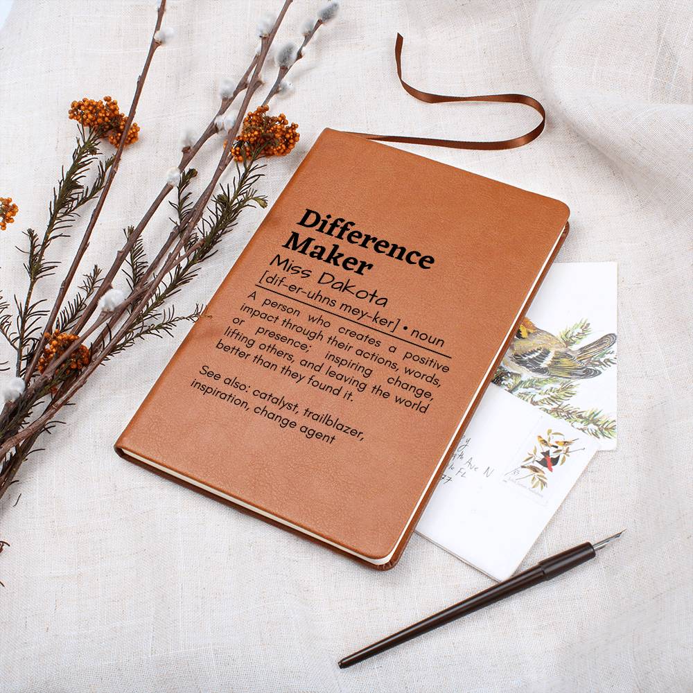 Difference Maker Leather Journal