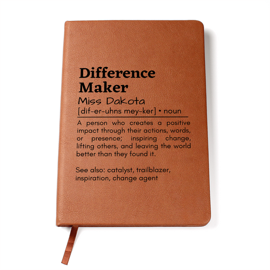 Difference Maker Leather Journal