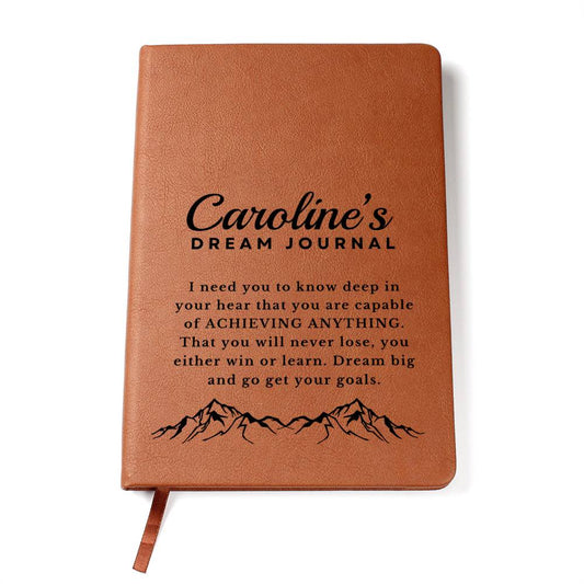 Almost Sold Out - Personalized Dream Graphic Leather Journal