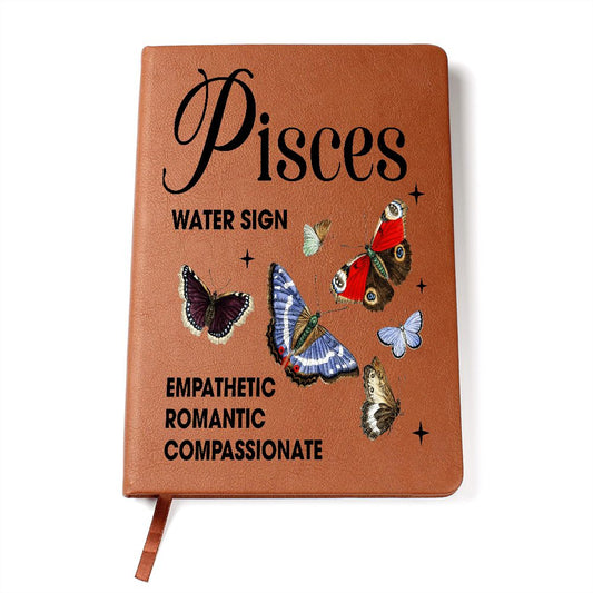 Almost Sold Out - Pisces Zodiac Leather Journal