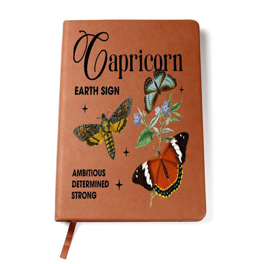 Almost Sold Out - Capricorn Zodiac Leather Journal