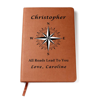 Almost Sold Out - All Roads Lead To You Graphic Leather Journal