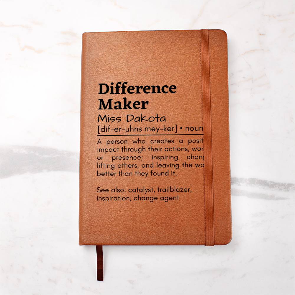 Difference Maker Leather Journal