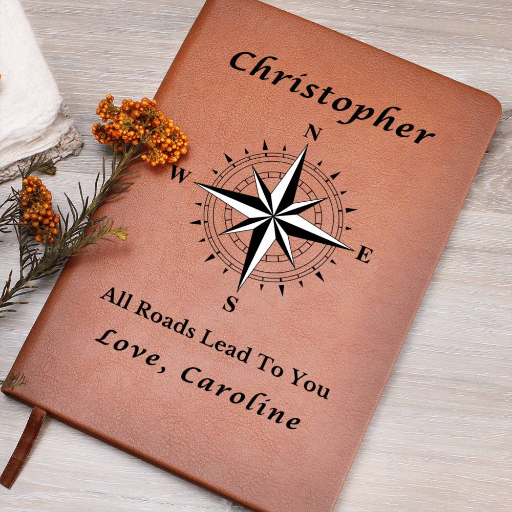 Almost Sold Out - All Roads Lead To You Graphic Leather Journal