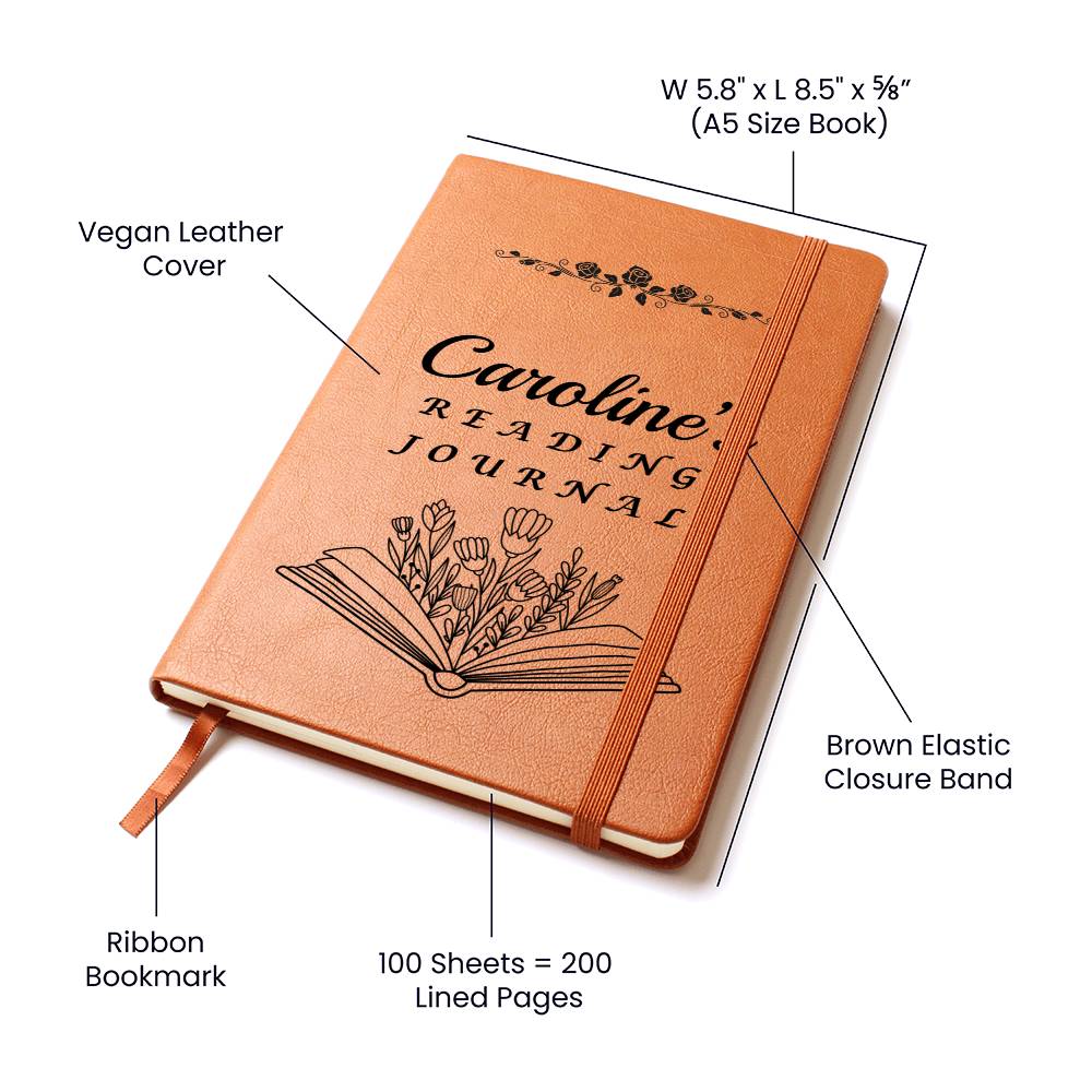 Almost Sold Out - Personalized Reading Graphic Leather Journal