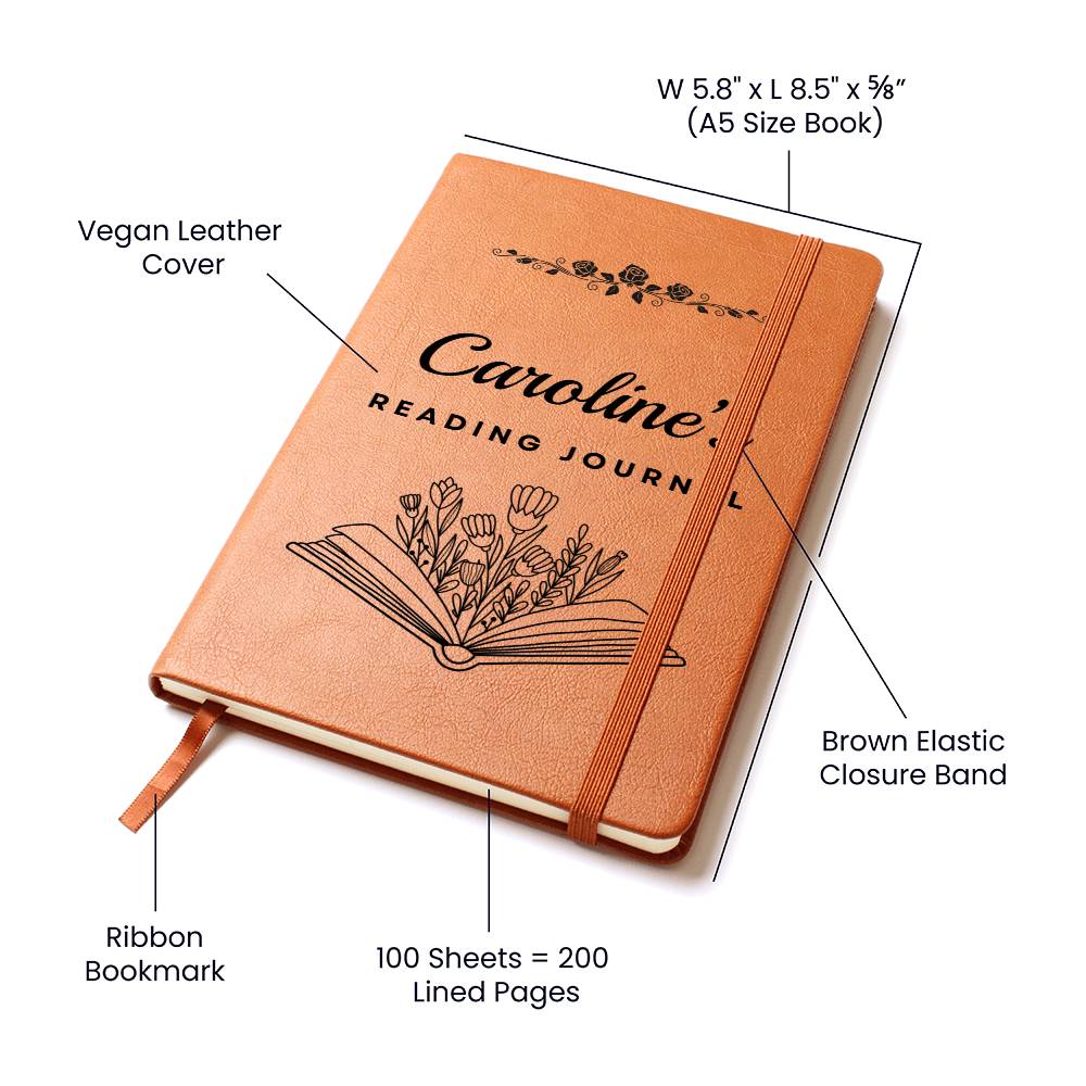 Almost Sold Out - Personalized Reading Graphic Leather Journal