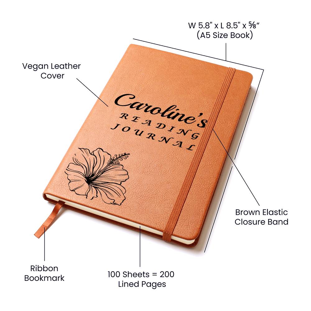 Almost Sold Out - Personalized Reading Graphic Leather Journal