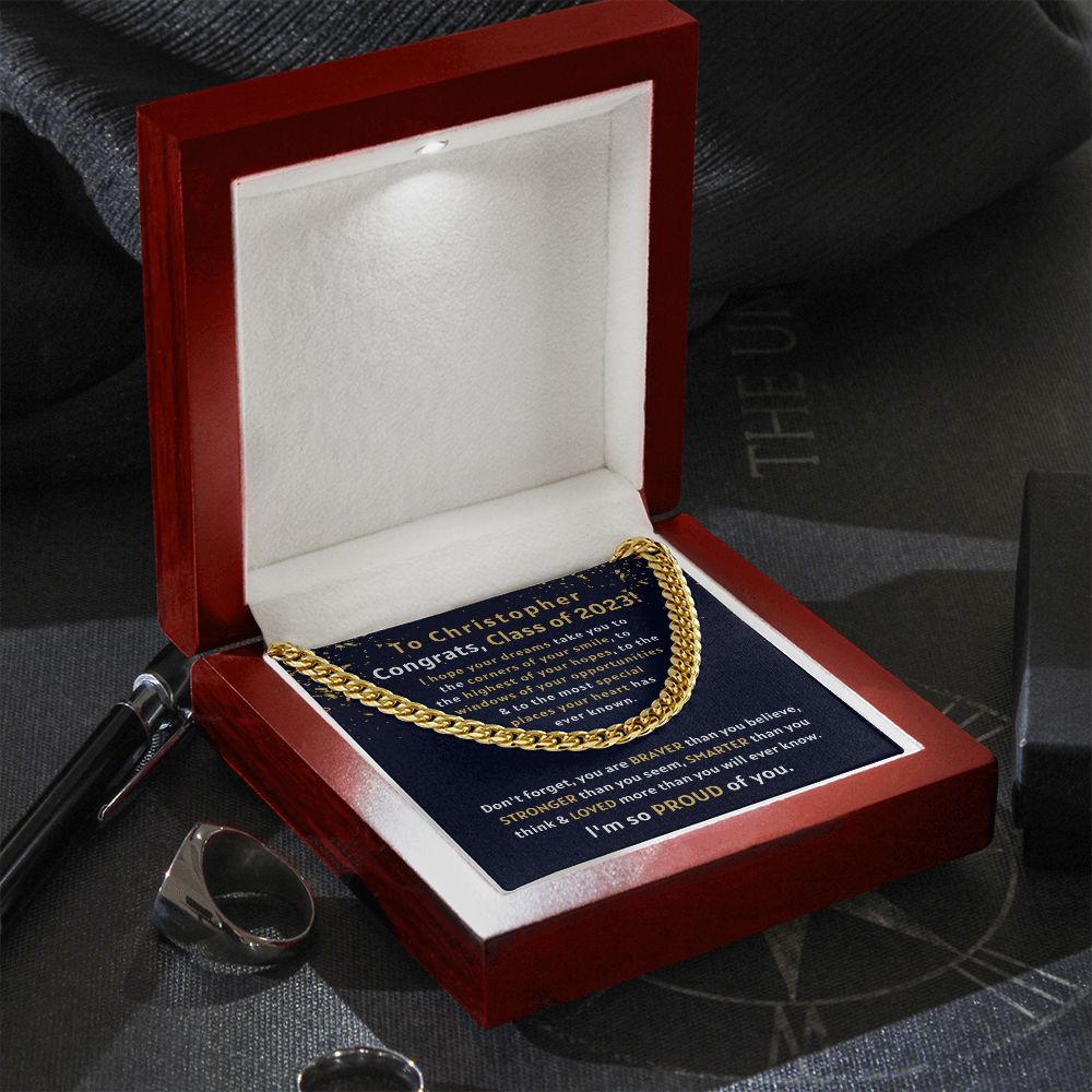 [Almost Sold Out] Congrats, Class of 2023 - Cuban Link Chain Necklace