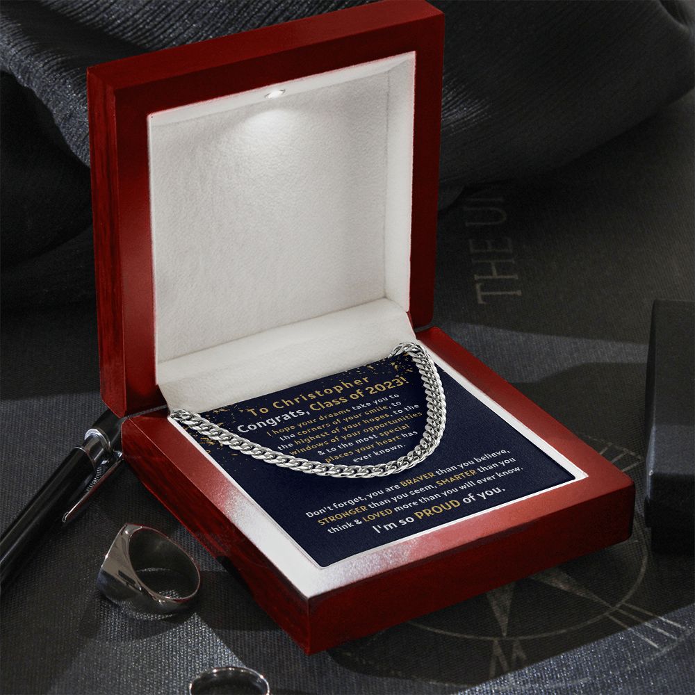 [Almost Sold Out] Congrats, Class of 2023 - Cuban Link Chain Necklace